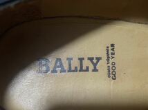 数回使用 BALLY バリー 10223 43 6 27cm 898 レザーシューズ ビジネスシューズ プレーントゥ グッドイヤー メンズ ブラック_画像8