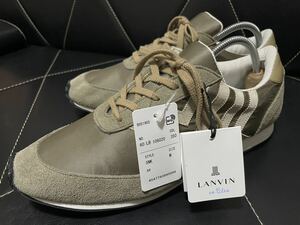 新品 未使用 LANVIN en Bleu 106 020 ランバン オンブルー レザーシューズ レザースニーカー スニーカー レースアップ メッシュ 