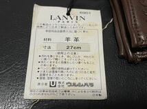 保管品 LANVIN ランバン 手袋 グローブ レザー 羊革 ラムレザー 本革 オールレザー メンズ 通勤 紳士 日本製 ブラウン 秋冬_画像7