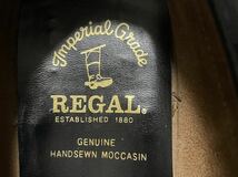 美品 REGAL Imperial Grade リーガル レザーシューズ ビジネスシューズ ローファー コインローファー モカシン スリッポン メンズ ブラック_画像8