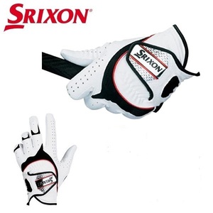 ◆送料無料 新品 ダンロップ 日本正規品 SRIXON(スリクソン) 3Dフィット ゴルフグローブ(左手用) 「GGG-S003」 24cm ホワイト 箱無し