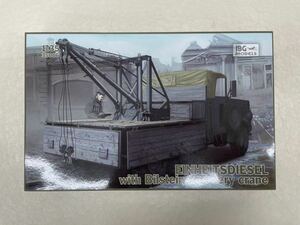 【未組立】IBG MODELS 1/35 EINHEITSDIESEL with Bilstein recovery crane アインハイツディーゼル 6輪クレーン搭載トラック プラモデル