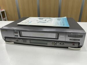 HITACHI 日立 S-VHSビデオデッキ 7B-BS85 3次元ワイドポジション ビデオカセットレコーダー 取説付き 現状品