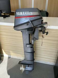 【直接引取限定】YAMAHA ヤマハ 小型船舶用船外機 6N0-UL L足 8馬力 2サイクル ボート 97年 現状品