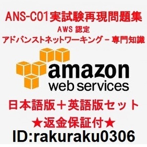 Amazon ANS-C01【６月日本語版＋英語版】AWS Certified Advanced Networking - Specialty実試験再現問題集★返金保証★追加料金なし★②