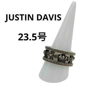 JUSTIN DAVIS ジャスティンデイビス クラウン リング 指輪 王冠 シルバー 23.5号 ビッグサイズ