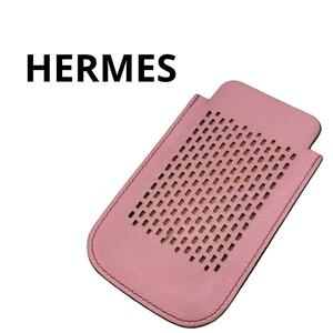 HERMES エルメス スマホケース カードケース 小物入れ ピンク