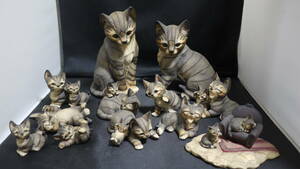 ● ドマン Demain HK osamu 猫 置物 まとめて 陶器 子猫