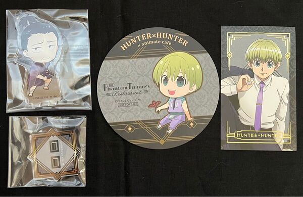 HUNTER×HUNTER ノブナガ シャルナーク アクリルスタンド コースター 箔押し 未開封 未使用