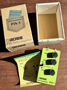 希少 美品 BOSS エフェクター　FET　Amplifier　FA-1　ローランド株式会社