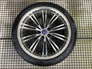 STEINER 225/45ZR19 9J+40 5穴 PCD114.3 19インチ 2015年製 タイヤホイール 1本 42