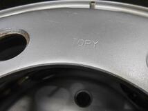 中古 16インチ ホイール 4本 TK16×5-1/2J 116.5-8TC 5穴 TOPY スチール シルバー 個人宅発送不可_画像3