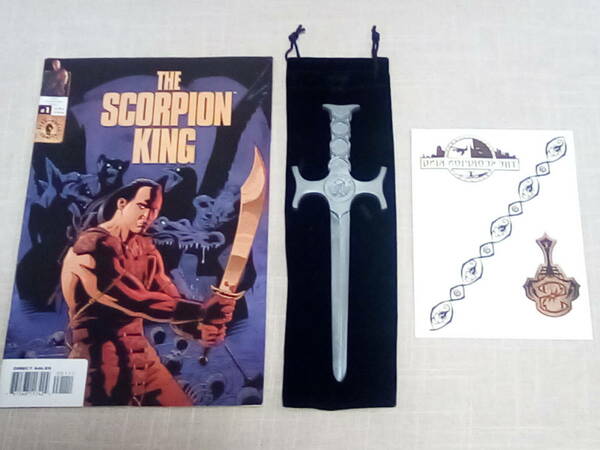 ドウェイン・ジョンソン ザ・ロック　スコーピオン・キング　The Scorpion King　剣　ソード型　ペーパーナイフ　タトゥーシール　アメコミ