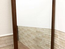 壁掛け ミラー 姿見 立てかけ 鏡 木製フレーム インテリア アンティーク 台湾製 高さ162.5cm ウォールミラー_画像3