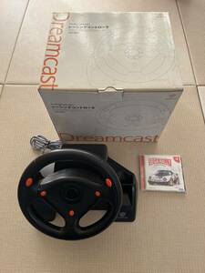 SEGA セガ Dreamcast ドリームキャスト レーシングコントローラー HKT-7400 おまけ付(セガラリー2)