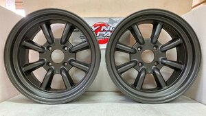 【在庫あり即納】RS Watanabe R TYPE 16×8J+-0 4H-114.3 ブラック/ 16インチ ワタナベ アルミホイール 2本