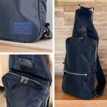 【人気】PORTER / LIFT SLING SHOULDER BAG /紺色 ポーター リフト ワンショルダー ボディバッグ ネイビー_画像5