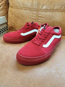 新品未使用【VANS】 ヴァンズ OLDSKOOL オールドスクール V36CF M.LOGO RED/WHITE　バンズ　27.0センチ