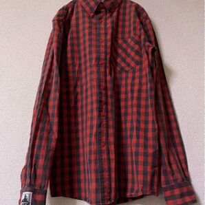 エクストララージXLARGE チェックシャツ ブロックギンガムチェック シャツ 長袖シャツ 古着