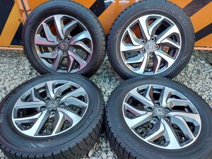 スタッドレスセット ホンダ ステップワゴン純正 6J 16インチ オフセット50 114.3 5H ノーストレック 205/60R16 2021年製 スタッドレス