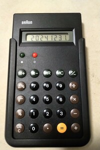  Brown BRAUN reissue calculator beautiful goods battery replaced modern design MoMa BNE001BK