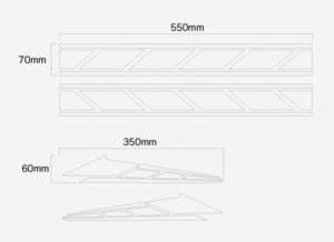 ストロボステッカー 汎用タイプ 　単色　フラッシュステッカー 2種類4枚セット(22S)