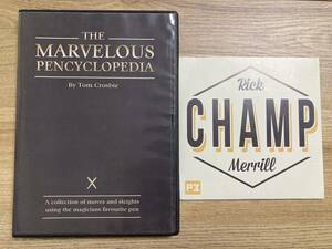 ペン マジック DVD 2巻セット　The Marvelous Pencyclopedia & CHAMP　リック・メリル　ペントリック　消失　出現　ウォンド　FISM