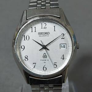 5512/19　GJ52737　SEIKO　QUARTZ　TYPEⅡ　4335-8000　3針　カレンダー　シルバーカラー　腕時計　セイコー　