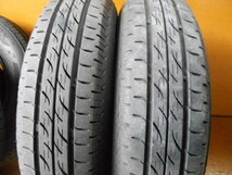 ET5105 TOPY鉄ホイール BS ネクストリー 145/80R13 4本セット 溝有 4.00B 100 2022年製タイヤ_画像4