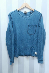 2-6286A/スコッチ&ソーダ 長袖インディゴポケットTシャツ SCOTCH&SODA