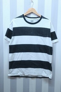 2-6364A/BLUE BLUE半袖ボーダーポケットTシャツ ブルーブルー