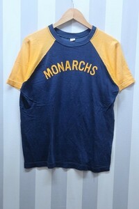 2-6312A/Russell Southern MONARCHS レーヨンフットボールTシャツ 送料200円 