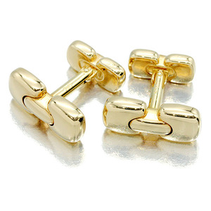  Tiffany TIFFANY&Co. K18YG cuffs button cuff links s weve ru type yellow gold 750 jewelry men's businessman 