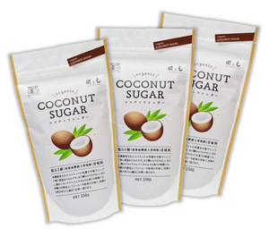  have machine coconut shuga-(250g)X3 sack * less pesticide organic * attention done low GI. . sugar * beauty effect . diet effect etc. . wait is possible *