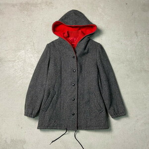 80年代 AUTHENTIC MACKINTOSH VEST COAT ウールハーフコート フェイクレイヤード レディースM相当