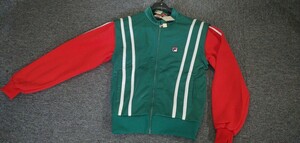 FILA フィラ ジャージ ジャケット トラックジャケット テニス ウェア トレーニング レトロ ヴィンテージ 古着 スウェット m l