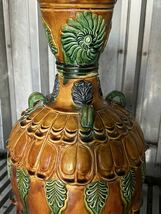 唐三彩★52cm大型花瓶 花器 中国古代品　骨董品　唐時代陶器焼物_画像3