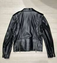 最終価格！新品！ CELINE セリーヌ クラシックバイカーレザージャケット 48 ブラック ライダース CLASSIC BIKER LEATHER JACKET 黒_画像2