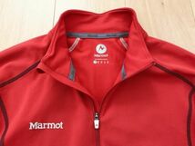 【美品】Marmot マーモット★ハーフジップドライシャツ★赤★JP-L_画像2