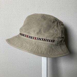 Borsalino ボルサリーノ コットンハット帽 ベージュ Sサイズ 55cm メンズ レディース ユニセックス 帽子 サファリハット