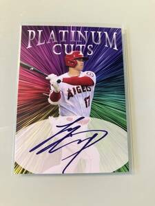 即決あり MLB エンゼルス 大谷翔平 プリントサインカード PLATINUM CUT 1,000枚限定！