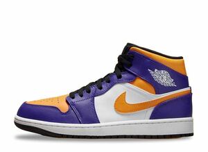 Nike Air Jordan 1 Mid Lakersナイキ エアジョーダン1 ミッド レイカーズ25cm