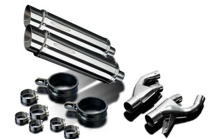 DELKEVIC スリップオンステンレスマフラー★YAMAHA VMAX1200 1984-2007 350mm KIT3070