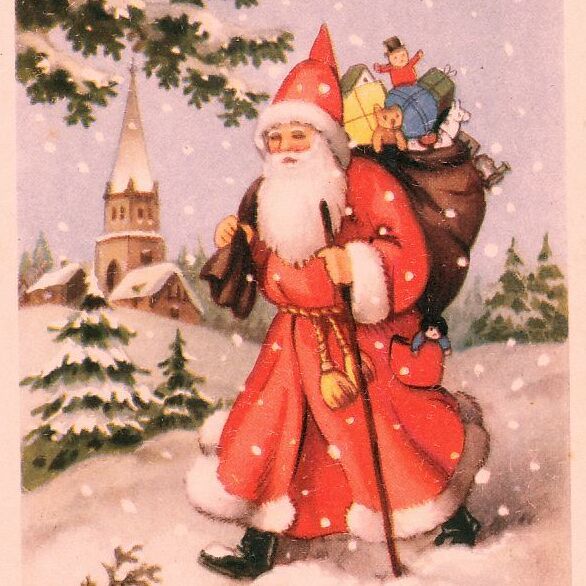 Vintage postcard (96) H33 ◆ Santa Claus Christmas New Year France Germany Belgium Italy UK Picture postcard, antique, collection, miscellaneous goods, picture postcard