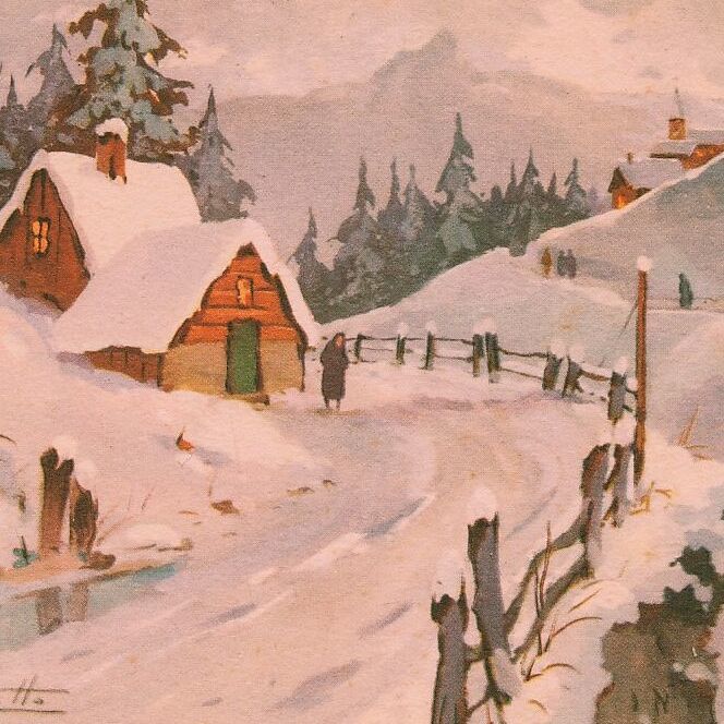 Alte Ansichtskarten (48) H33 ◆ Weihnachten Neujahr Frankreich Deutschland Belgien Italien Großbritannien Postkarten, Antiquität, Sammlung, Verschiedene Waren, Postkarte