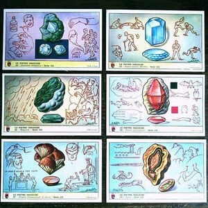 1959年イタリア◆魔法の石6種◆アンティーク・ビンテージカード◆クロモス カード R27