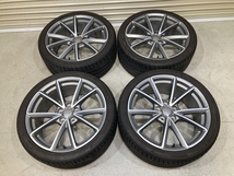 アウディスポーツ 純正OP 19インチ 8.5J +43 PCD112 5H マットチタンルック 255/35R19 4本 8K0601025CT A4 S4 RS4 (YX1255)_画像1