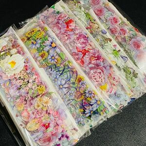 \\250円引き/台湾マステ　60枚セット　切り売り　まとめ売り　おすそ分け　海外マステ　PETマステ　装飾マステ　マスキングテープ