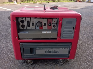 【埼玉県蓮田市◆引取限定】中古品 shindaiwa 新ダイワ 2.5KVA エンジンウエルダー 溶接機 発電機 EGW151MS セルキー付