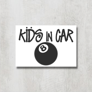 S8【キッズインカー/KIDS IN CAR】マグネットステッカー